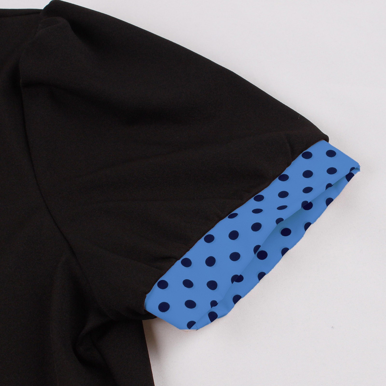 Women Vintage Cocktail Party Swing Costume 1950s Polka Dot Dress With Belt - Picture 23 of 41